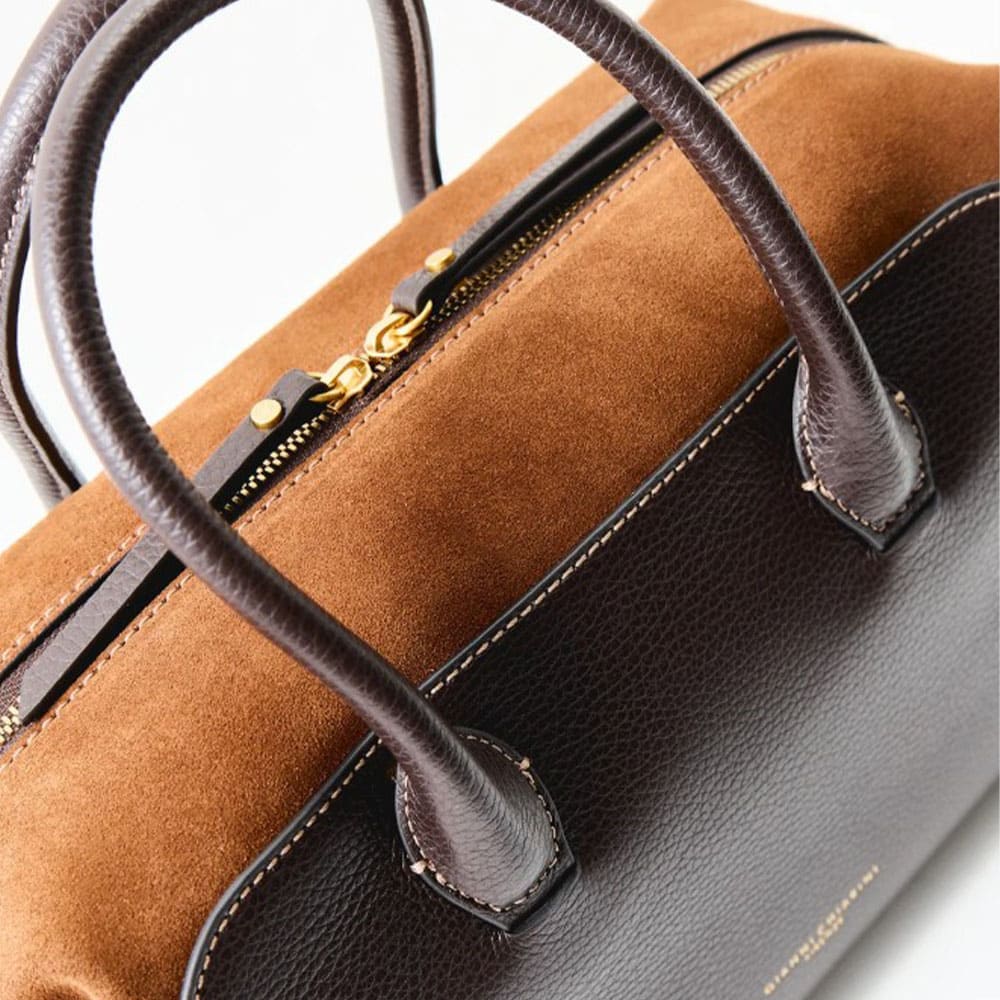Bolso marrón asa y bandolera piel Gianni Chiarini foto 4