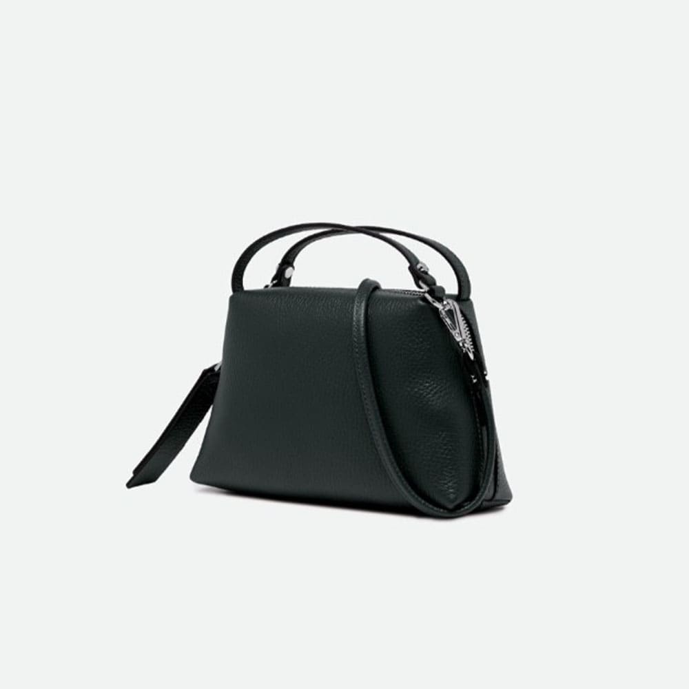 Bolso verde piel asa mano y correa Gianni Chiarini foto 3