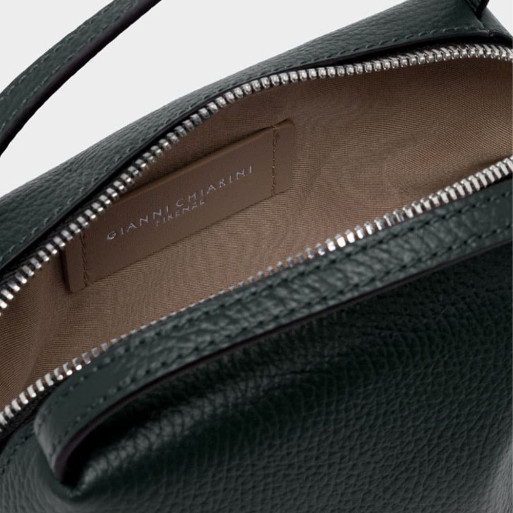 Bolso verde piel asa mano y correa Gianni Chiarini foto 4