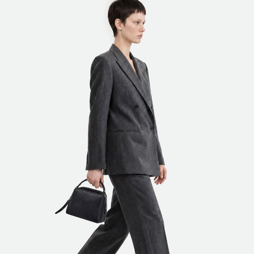 Bolso negro asa y bandolera piel Gianni Chiarini foto 2