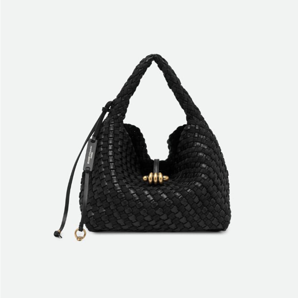 Bolso trenzado negro piel Gianni Chiarini Aurelie BS 12065
