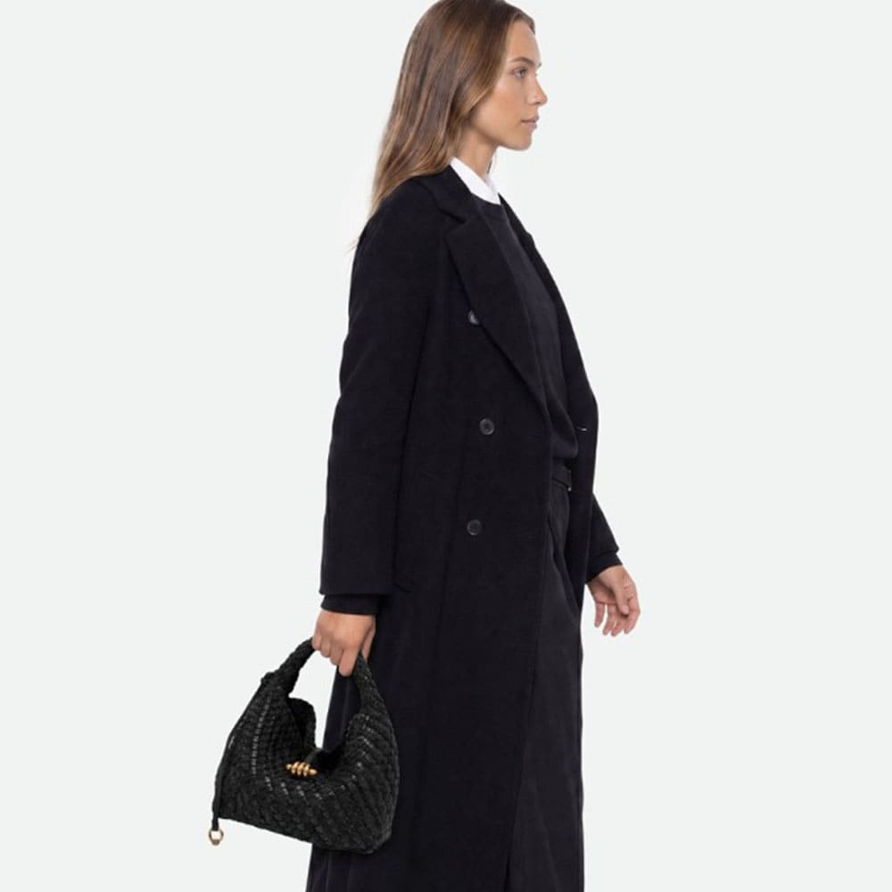 Bolso trenzado negro piel Gianni Chiarini foto 2