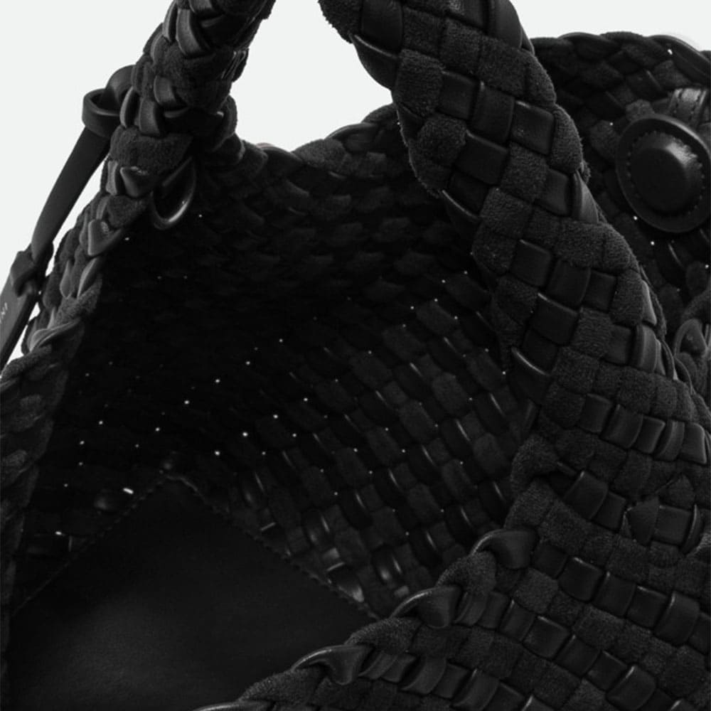 Bolso trenzado negro piel Gianni Chiarini foto 4