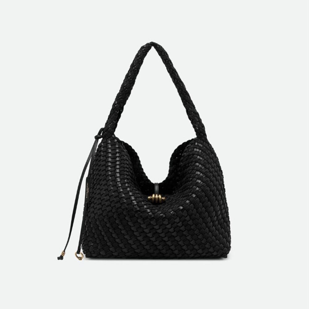 Bolso Gianni Chiarini trenzado negro asa Aurelie BS 12066