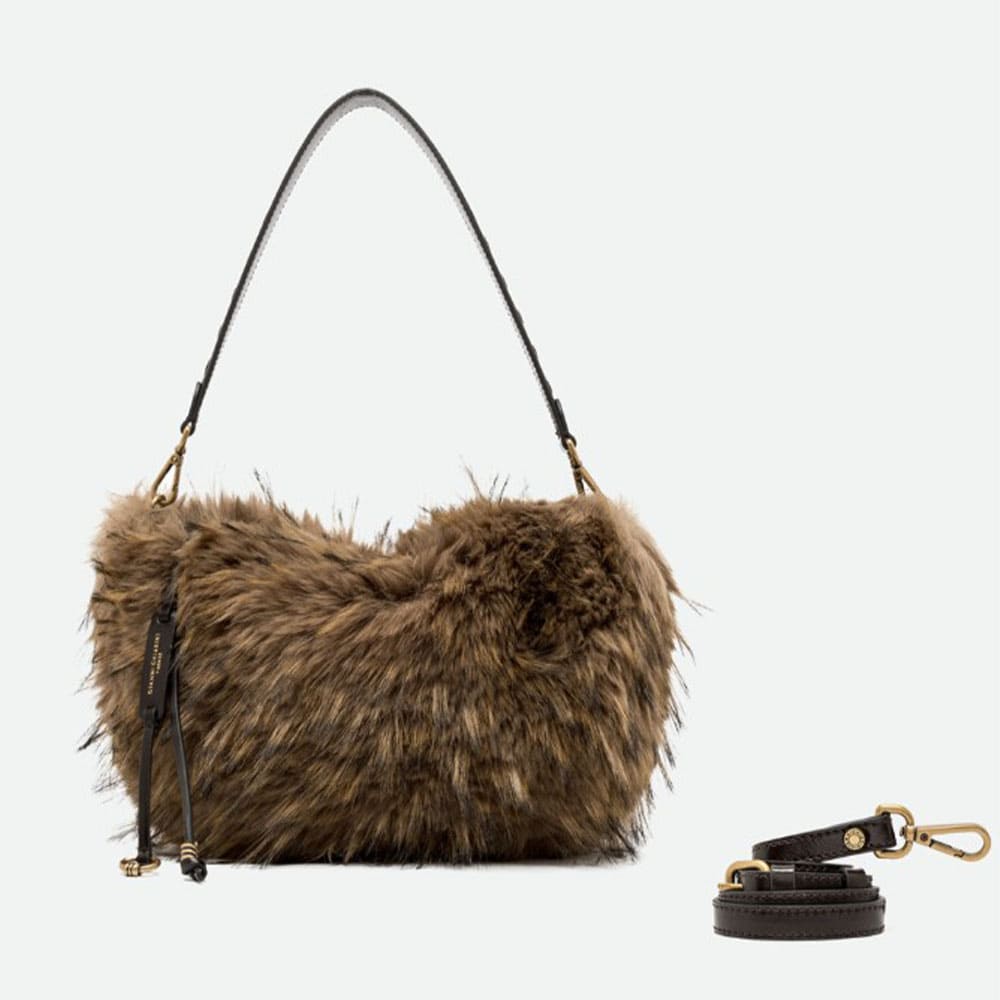 Bolso pelo hombro marrón Gianni Chiarini foto 2