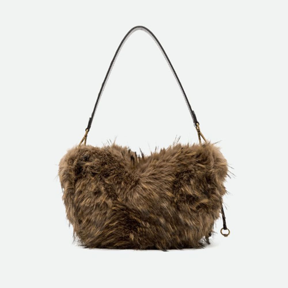 Bolso pelo hombro marrón Gianni Chiarini foto 3