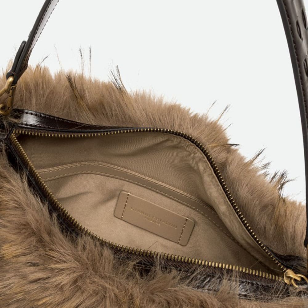 Bolso pelo hombro marrón Gianni Chiarini foto 4