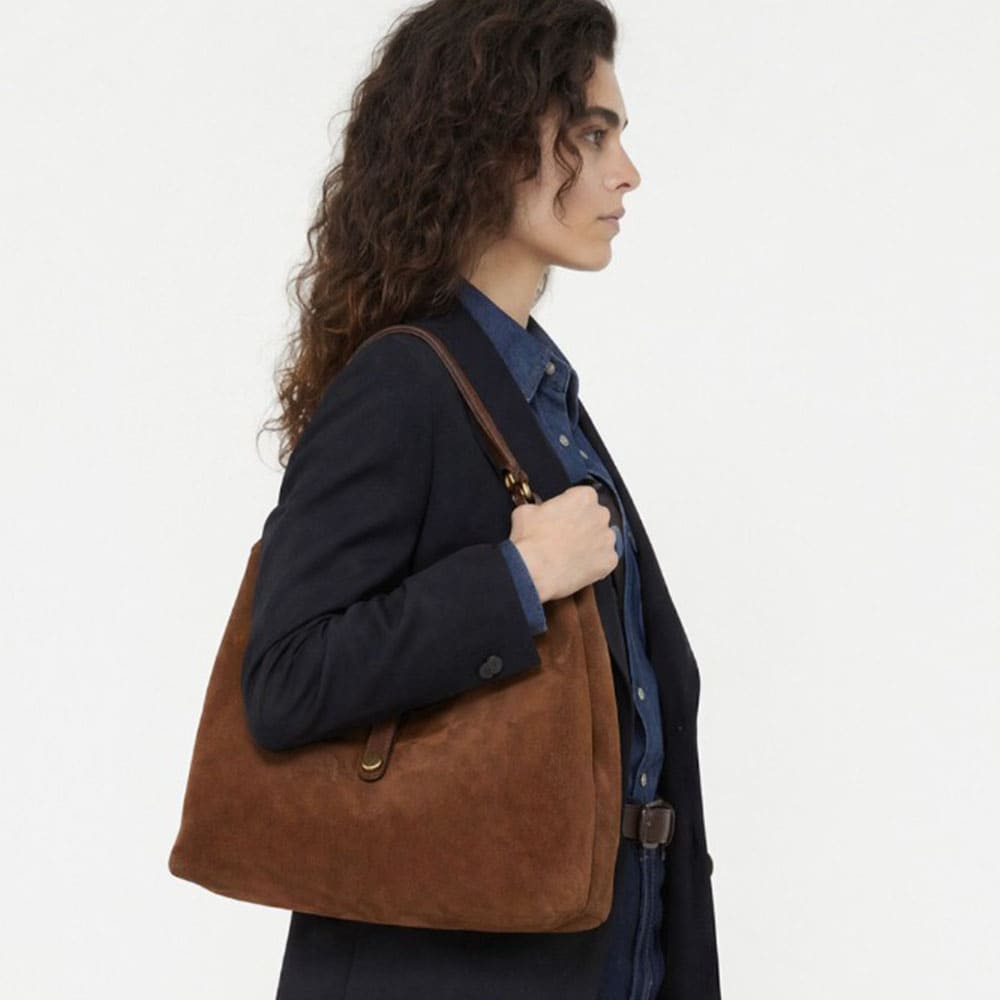 Bolso ante coñac asa Gianni Chiarini foto 2