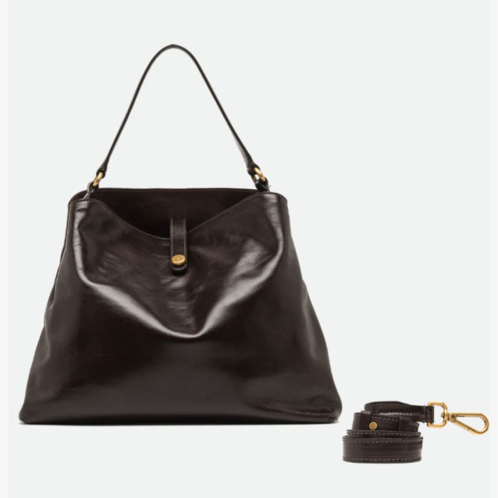 Bolso hombro piel marrón Gianni Chiarini foto 3