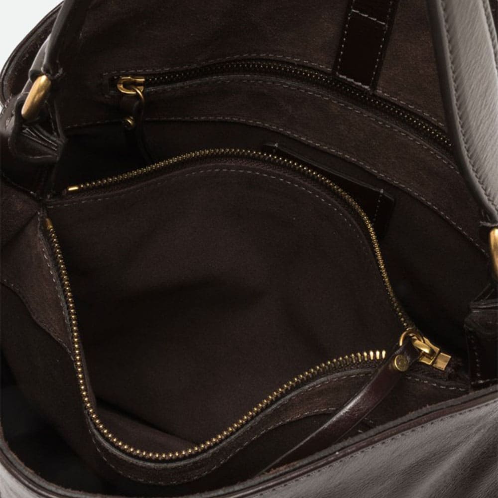 Bolso hombro piel marrón Gianni Chiarini foto 4