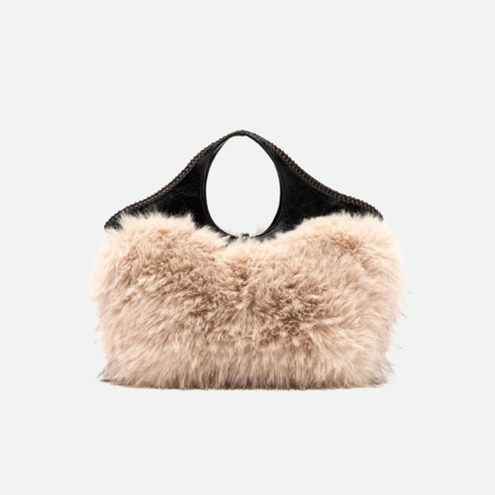 Bolso pelo beige asa y bandolera Gianni Chiarini foto 3