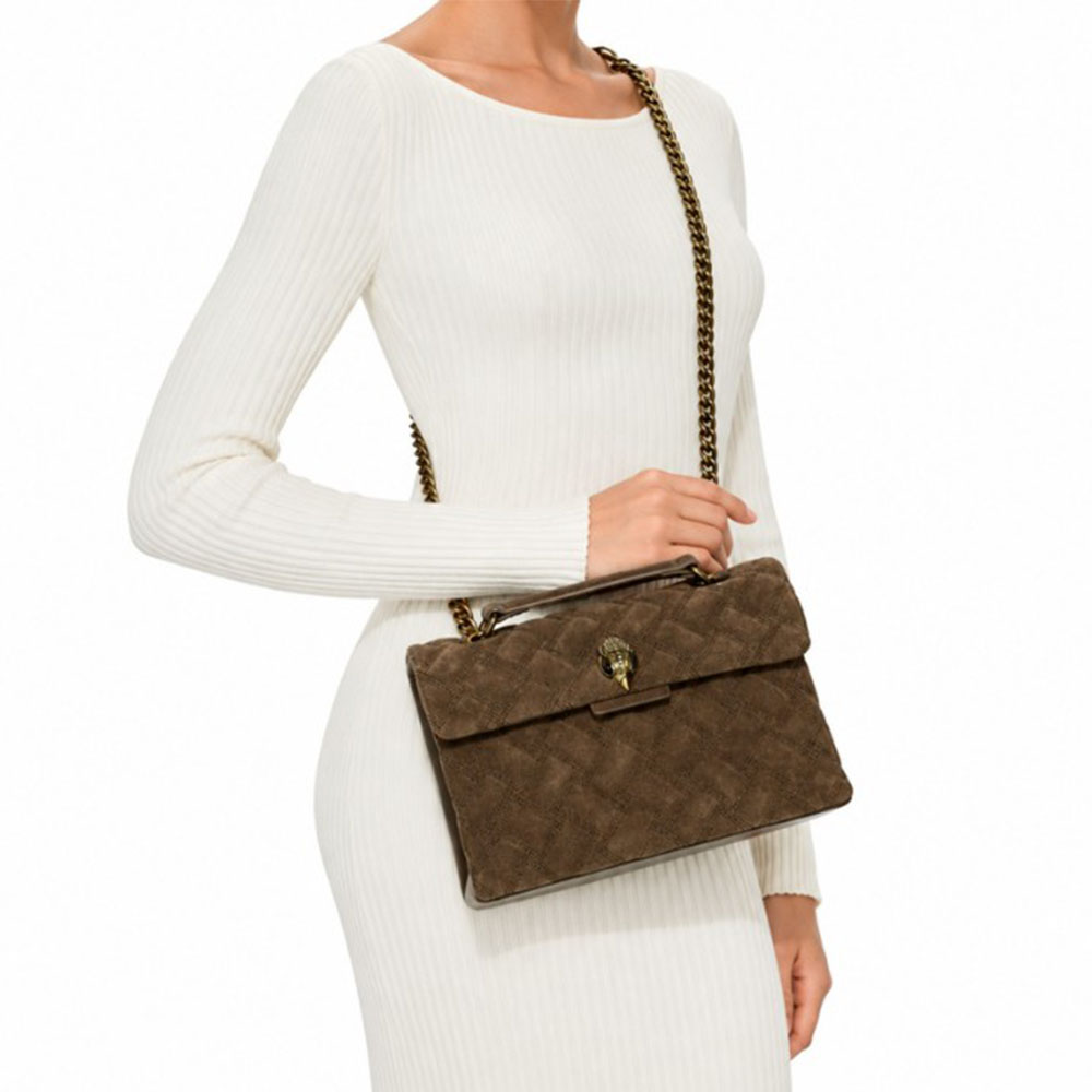 Bolso cadena ante marrón Kurt Geiger | Carrilé foto 2