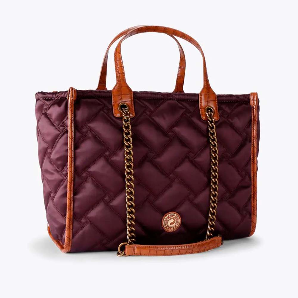 Kurt Geiger bolso shopper nylon burdeos asa foto 4