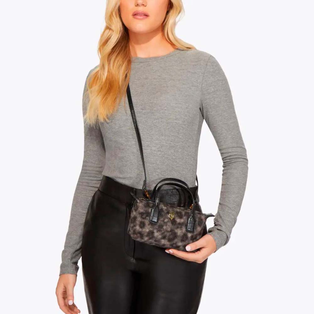Bolso leopardo cremallera cruzado Kurt Geiger foto 2