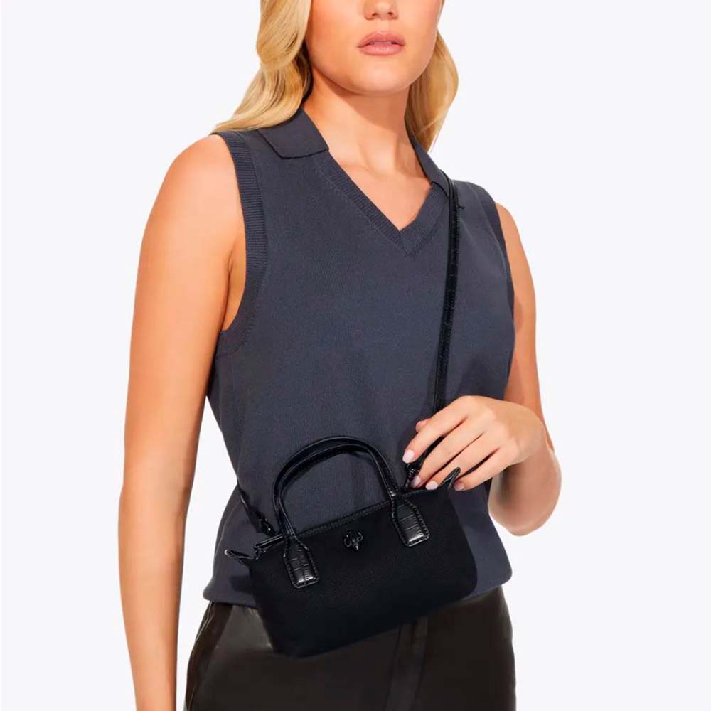 Bolso negro tela pequeño cruzado Kurt Geiger foto 2
