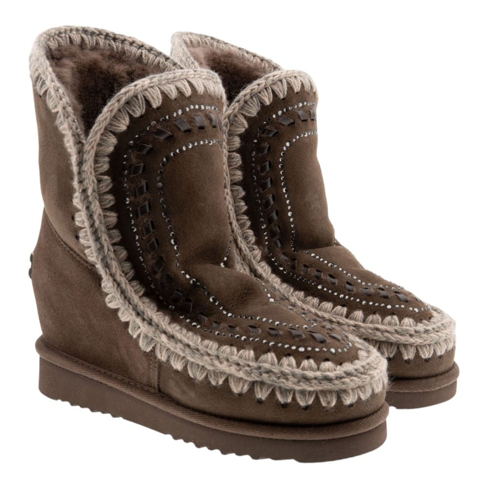 Bota australiana cuña y strass Mou Eskimo Wedge 