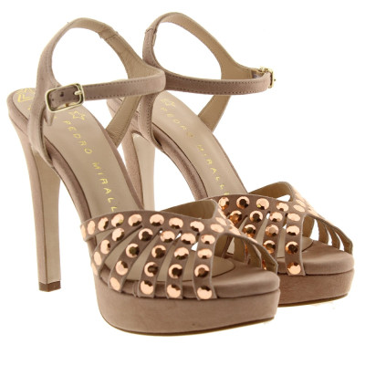 Sandalia tacón stliletto piedras Pedro Miralles 13880