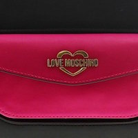 BOLSO NEGRO Y FUXIA