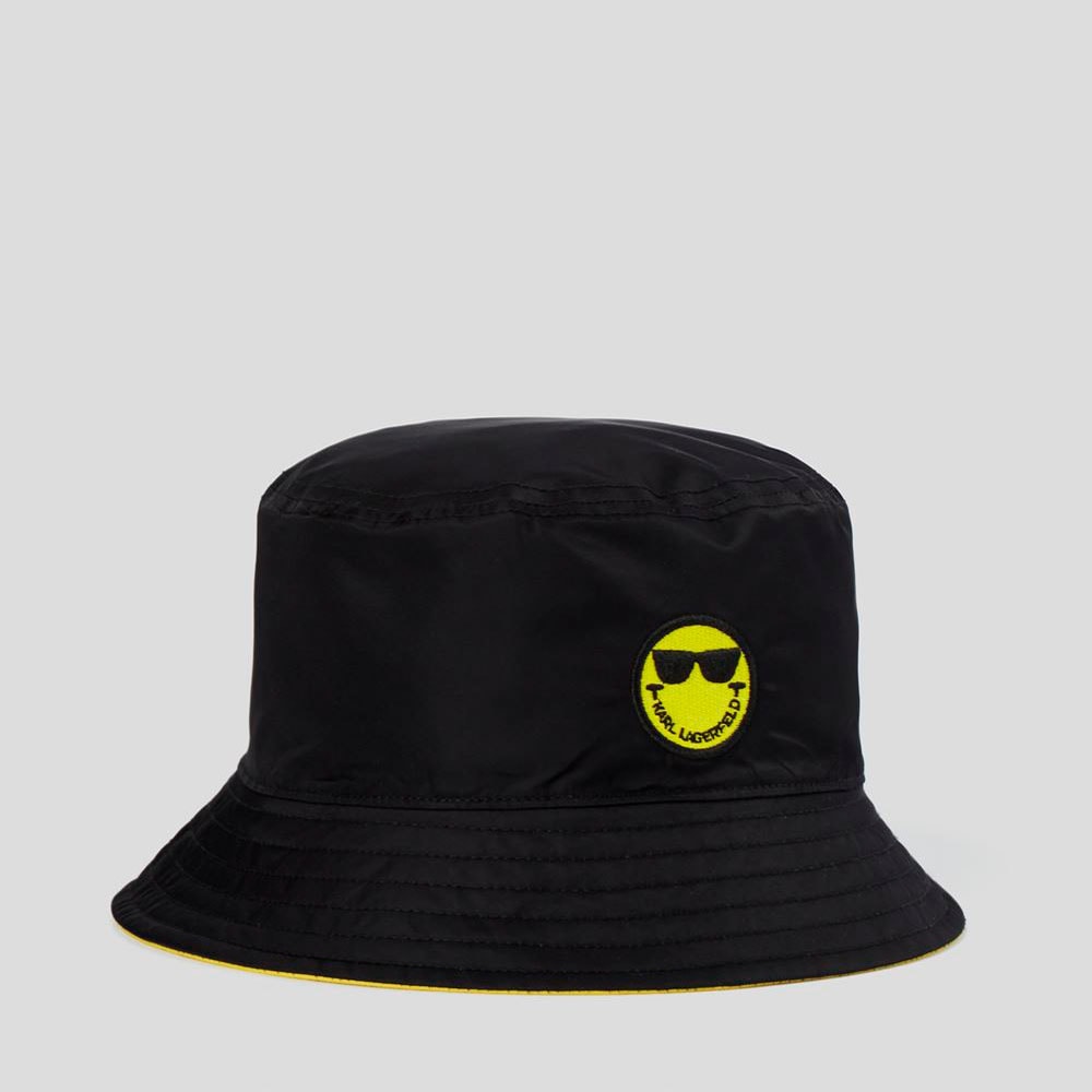 Sombrero bucket reversible Karl Lagerfeld x SmileyWorld 221W3402