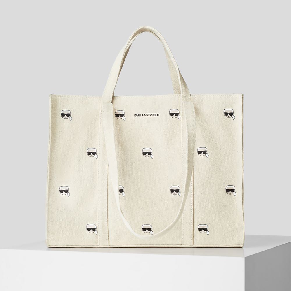 Bolsa tote lona logos Karl Lagerfeld 225W3903