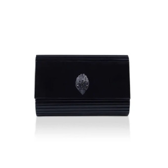 Cartera fiesta brillante cadena Kurt Geiger Party Eagle Clutch Drench Negro