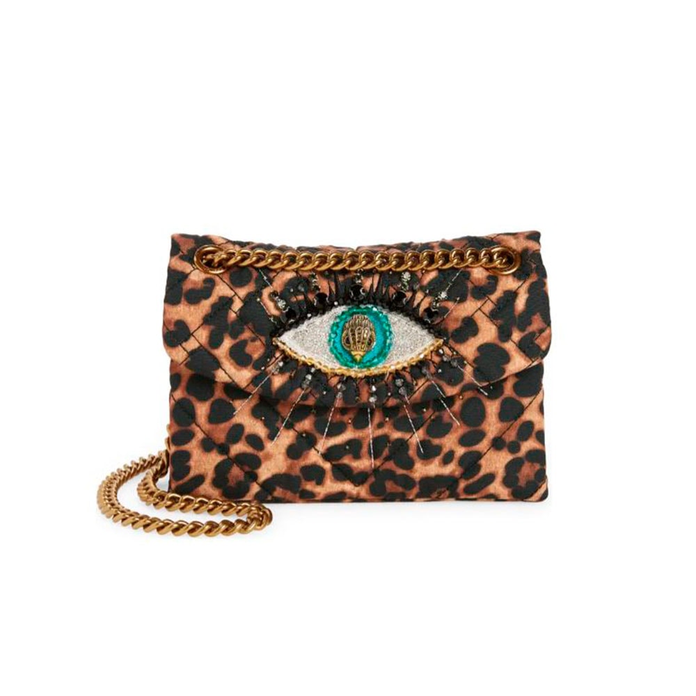 Bolso cruzado animal print ojo Kurt Geiger Lthr Mini Kensington Eye Bone