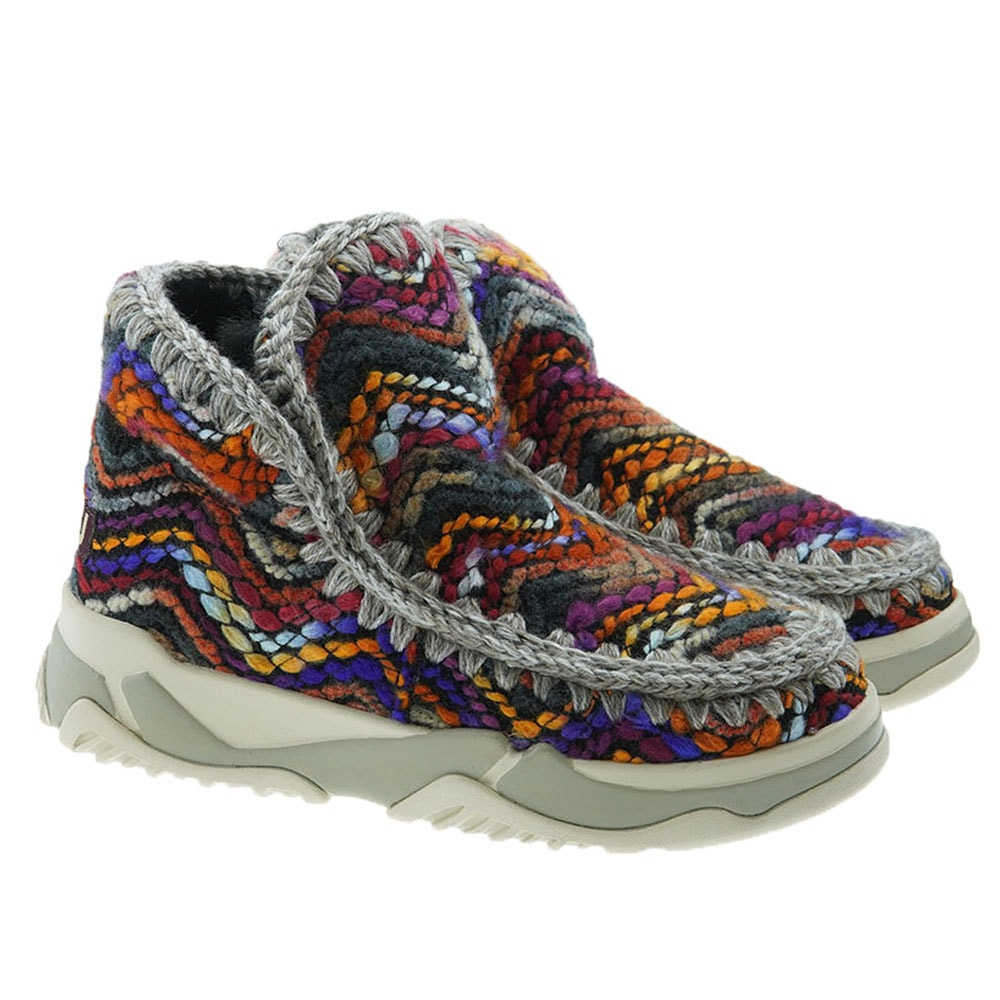 Botines sport hilos multicolor Mou Trainer Lim.Ed Wool Mix