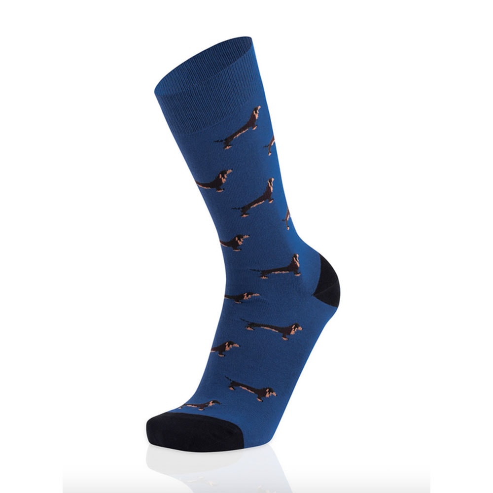 Calcetines altos hombre fantasía West Mister Wennie Azul