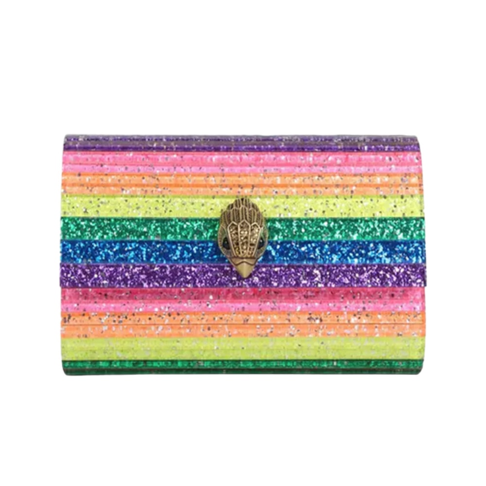 Cartera clutch multicolor cadena Kurt Geiger Fruit Party Clutch