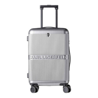 Maleta Karl Lagerfeld Rígida Plateada 210W3022