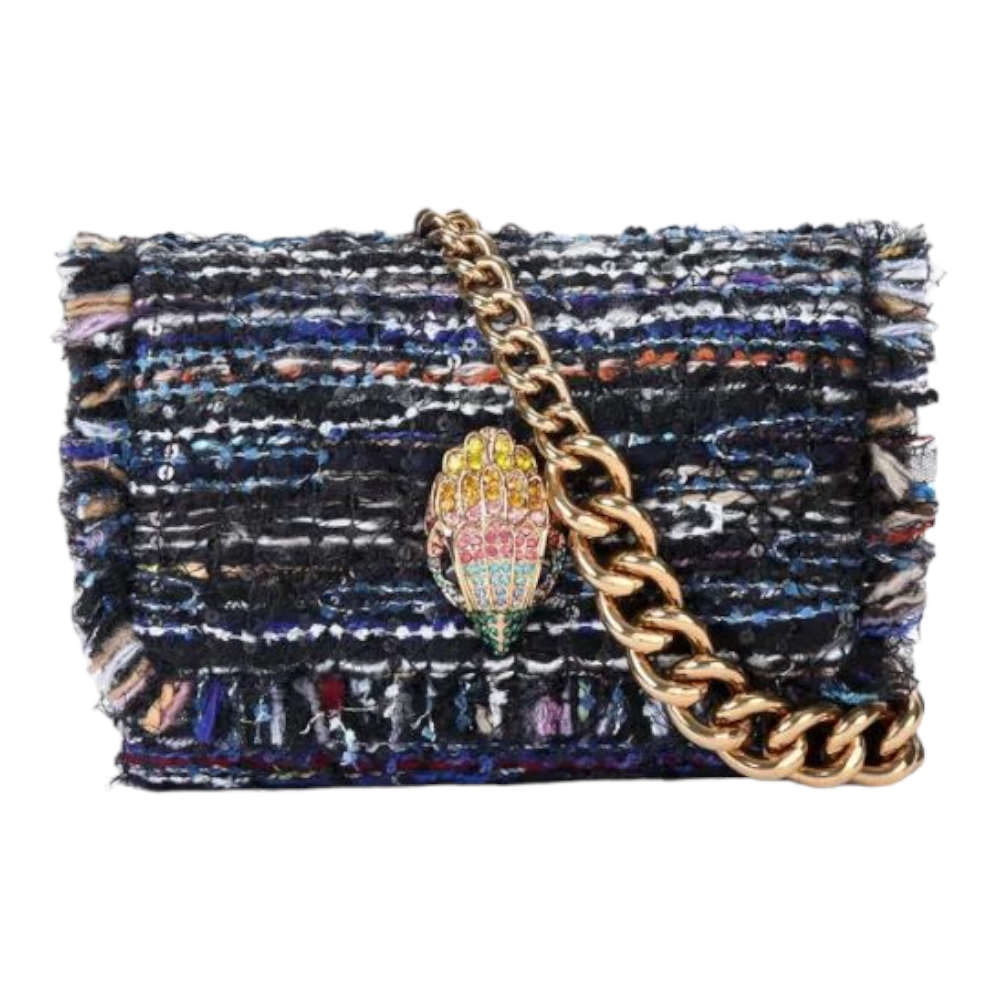 Mini bolso tweed cadena y aguila Kurt Geiger Tweed Mini Kens