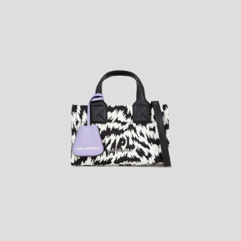 Bolso Tote Karl Lagerfeld Ikonik Blanco y Negro 241W3047