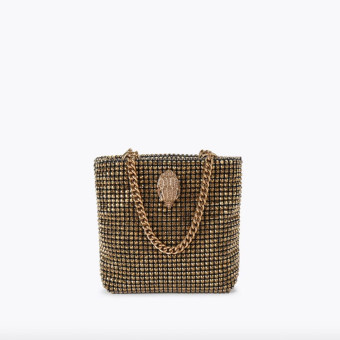 Kurt Geiger Bolso Dorado Mini Party Tote Cadena