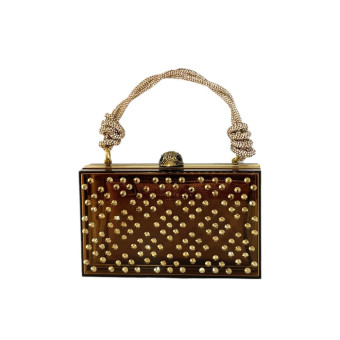 Bolso de mano Kurt Geiger 4356460999 Macrame Handle Box Clutch