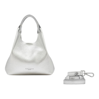 Gianni Chiarini Bolso Plateado Asa y Correa Dua 9719