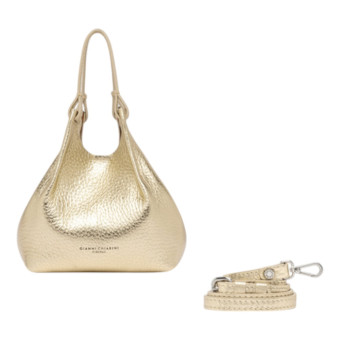 Bolso Asa Pequeño Gianni Chiarini Dua 9718 Dorado 