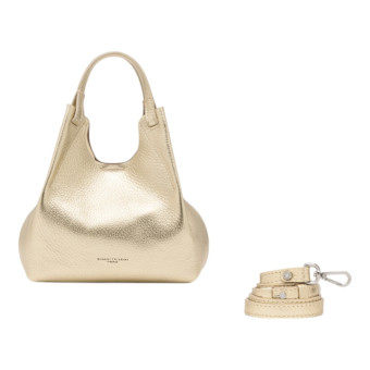 Bolso Saco Piel Dorado Gianni Chiarini Dua 9719