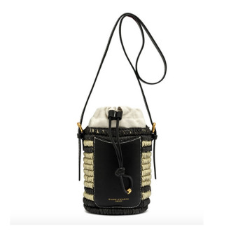 Bolso saco rafia negro Gianni Marra MAE 10730