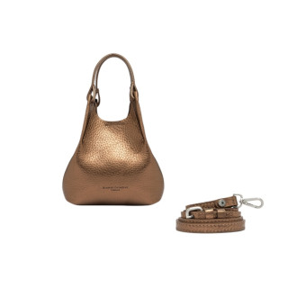 Bolso bronce asa y correa Gianni Chiarini Dua 9718