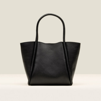 Bolso piel negro asa y correa Gaimo Pilares