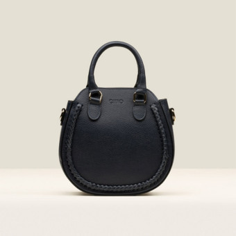 Bolso piel azul correa Gaimo Isasa