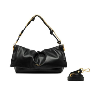 Bolso piel negro solapa Gianni Chiarini Fanny BS 1194