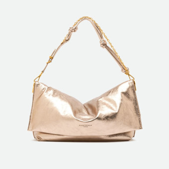 Bolso dorado piel cadena Gianni Chiarini Fanny Bs 1194