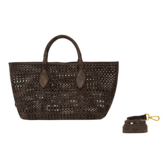 Bolso ante marrón asa Gianni Chiarini Mashup Bs 11836