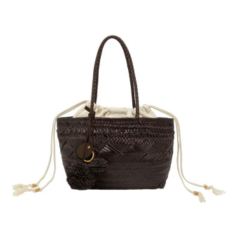 Bolso trenzado piel pompones Gianni Chiarini Paloma Bs 11371