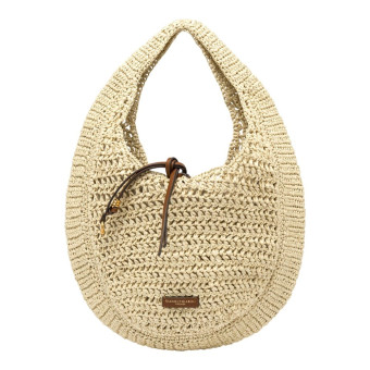 Bolso crochet beig asa Gianni Chiarini Nefeli Bs 11954