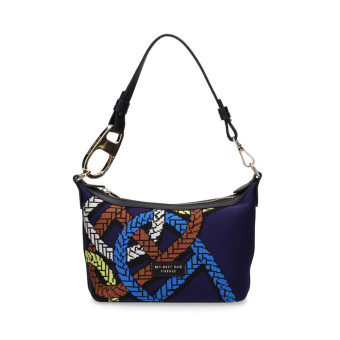 Bolso hombre azul tejido y correa My Best Bag S1-MYB-2012
