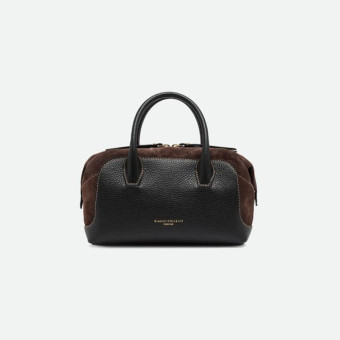 Bolso asa cremallera negro y marrón Gianni Chiarini Gemma BS 1224