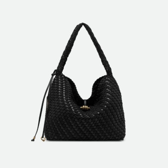 Bolso Gianni Chiarini trenzado negro asa Aurelie BS 12066