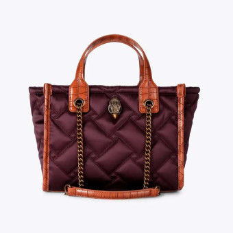 Bolso shopper nylon burdeos Kurt Geiger 5021956229 Hoxton Small